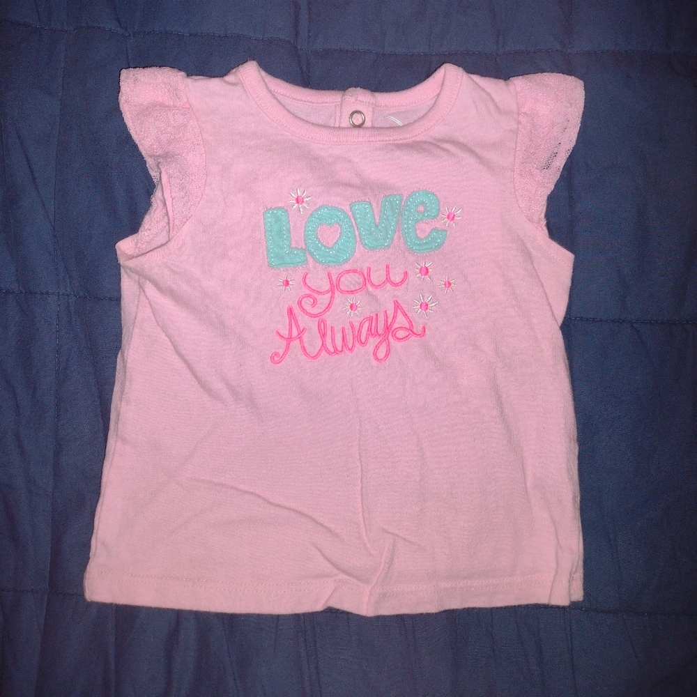 Jumping Beans Girl's Love You Always Shirt Size 12 Months
